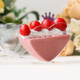 24 Pack | 2oz Mini Clear Disposable Heart-Shaped Pudding Snack Cups with Spoons