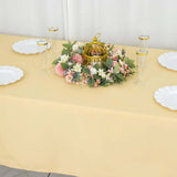 60"x102" Champagne Premium Polyester Rectangular Tablecloth - 220GSM