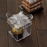 12 Pack | Clear Party Favor Gift Boxes, Candy Treat Goodie Containers - 3Inch