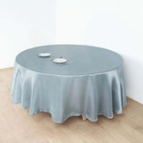 108" Dusty Blue Satin Round Tablecloth