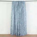 8ftx8ft Dusty Blue 3D Leaf Petal Taffeta Fabric Event Curtain Drapery, Photo Backdrop Panel 
