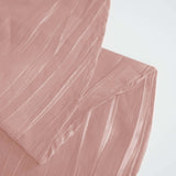 90x156Inch Dusty Rose Accordion Crinkle Taffeta Rectangular Tablecloth