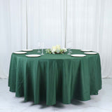 108" Hunter Emerald Green Polyester Round Tablecloth