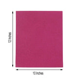 10 Pack | 12"x10" Self-Adhesive Glitter DIY Craft Foam Sheets | Hot Pink