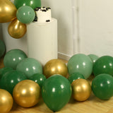 Set of 120 Gold Green Biodegradable Balloon Arch Kit, Extra Strong Eco-friendly Latex Party Balloon 