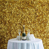 11 Sq ft. | Gold UV Protected Hydrangea Flower Wall Mat Backdrop