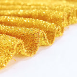 17ft Gold Metallic Shimmer Tinsel Spandex Pleated Table Skirt with Top Velcro Strip