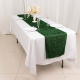 12x108inch Green Fringe Shag Polyester Table Runner