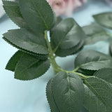 100 Pack | Green Bulk Rose Leaves Artificial Greenery Fake Rose Flower Leaves for DIY Wreath