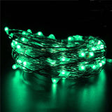 90inch Green Starry Bright 20 LED String Lights, Battery Operated Micro Fairy Lights