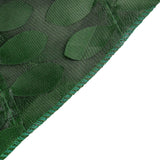 132inches Green Leaf Petal Taffeta Round Tablecloth