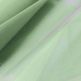 6Inchx100 Yards Sage Green Tulle Fabric Bolt, Sheer Fabric Spool Roll For Crafts