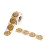 500PCS | 1.5 inch Self Adhesive Handmade with Love Stickers Roll, Bakery Cookies Labels