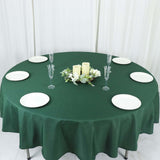 90" Hunter Emerald Green Polyester Round Tablecloth