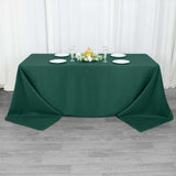 90x132inch Hunter Emerald Green 200 GSM Premium Polyester Rectangular Tablecloth