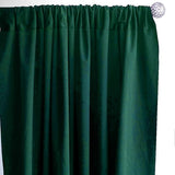 2 Pack Hunter Emerald Green Scuba Polyester Curtain Panel Durable Flame Resistant Backdrops