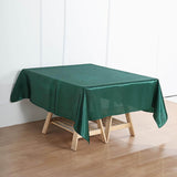 72" x 72" Hunter Emerald Green Satin Square Tablecloth Overlay