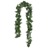 8ft | Dark Green UV Protected Artificial Silk Ivy Leaf Garland Vine, Outdoor/Indoor