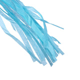 12 Pack | Pre-Tied Turquoise Tissue Paper Tassel Garland With String, Hanging Fringe Party Streamer Backdrop Decor