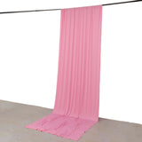 Pink 4-Way Stretch Spandex Photography Backdrop Curtain with Rod Pockets, Drapery Panel