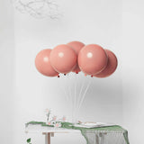 25 Pack | 10inch Matte Dusty Rose Double Stuffed Prepacked Latex Balloons