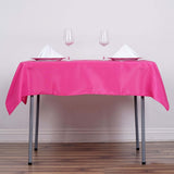 Fuchsia Polyester Square Tablecloth 54"x54"