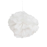 6 Pack 8inch White Tissue Paper Pom Poms Flower Balls, Ceiling Wall Hanging Decorations