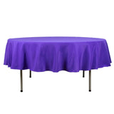 90" Purple Premium Polyester Round Tablecloth - 220GSM