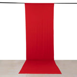 Red 4-Way Stretch Spandex Photography Backdrop Curtain with Rod Pockets, Drapery Panel