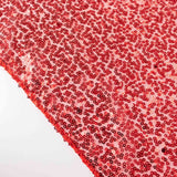 2 Pack Red Sequin Event Curtain Drapes with Rod Pockets, Seamless Backdrop Event Panels