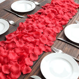 500 Pack | Red Silk Rose Petals Table Confetti or Floor Scatters