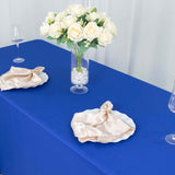 90x156inch Royal Blue 220 GSM Seamless Premium Polyester Rectangular Tablecloth