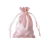 12 Pack | 5x7inch Blush Rose Gold Satin Drawstring Wedding Party Favor Gift Bags