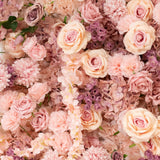 8ftx8ft Roll Up Flower Backdrop for Arch Stand, Dusty Rose with Fabric Backing Artificial#whtbkgd