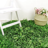 13 Sq. ft. | Boxwood/Fern Greenery Garden Wall, Grass Backdrop Mat