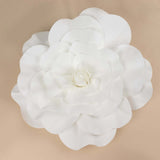 2 Pack | 24inch Large White Real Touch Artificial Foam DIY Craft Roses#whtbkgd