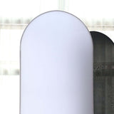 7ft Matte White Spandex Fitted Chiara Backdrop Stand Cover For Round Top Wedding Arch