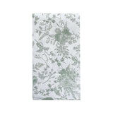 20 Pack Sage Green Floral Toile Print Disposable Party Napkins#whtbkgd