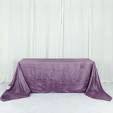 90x156Inch Violet Amethyst Accordion Crinkle Taffeta Rectangular Tablecloth