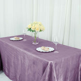 90x132Inch Violet Amethyst Accordion Crinkle Taffeta Rectangular Tablecloth