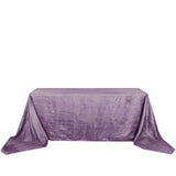 90x156Inch Violet Amethyst Accordion Crinkle Taffeta Rectangular Tablecloth