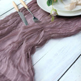 10ft Violet Amethyst Gauze Cheesecloth Boho Table Runner