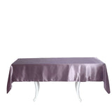 60"x102" Violet Amethyst Smooth Satin Rectangular Tablecloth