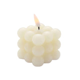 2 Pack | 2inch Ivory Flameless Flickering LED Bubble Candles#whtbkgd