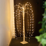 Create a Magical Ambiance with the 4ft Warm White LED Artificial Weeping Willow Tree