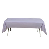 5 Pack Lavender Lilac Rectangle Plastic Table Covers, PVC Waterproof Disposable Tablecloths