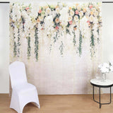 8ftx8ft White Rose & Flowers Floral Print Vinyl Photography Backdrop