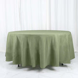 108" Dusty Sage Green Polyester Round Tablecloth