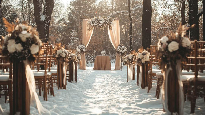 wedding aisle decor outdoor