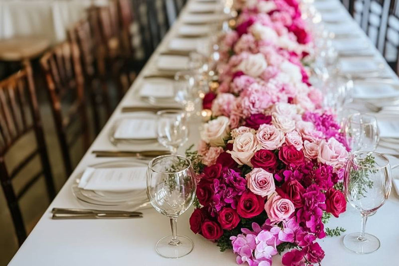 wedding centerpiece- ombre